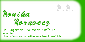 monika moravecz business card